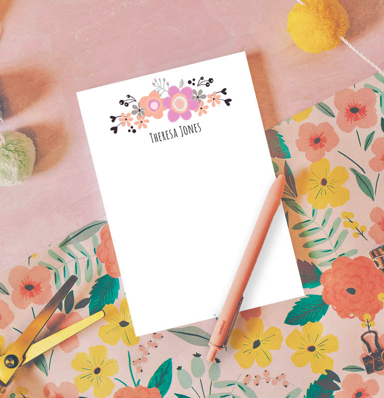 Morning Blooms Notepad