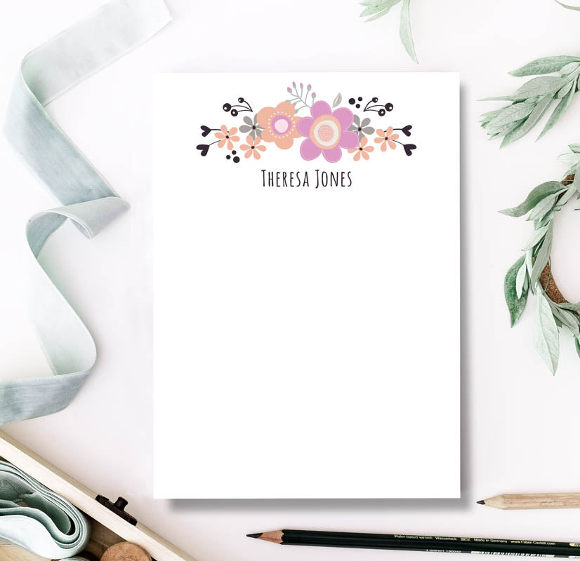 Morning Blooms Notepad