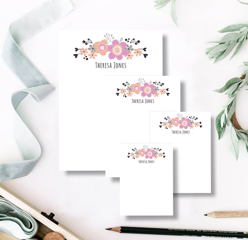 Morning Blooms Notepad Set