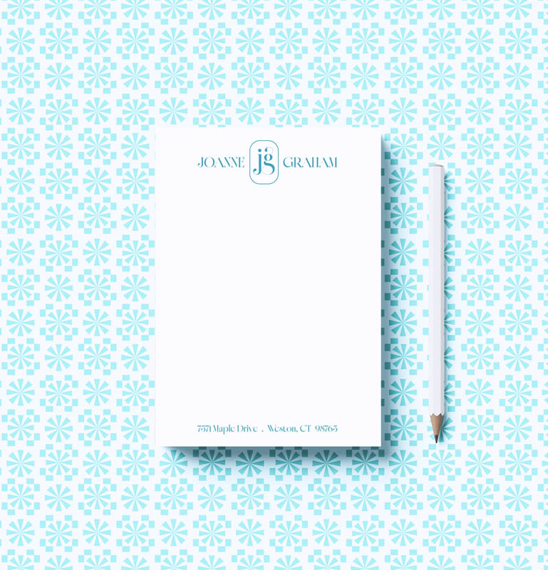 Personalized Notepads & Note Cards | Custom Name & Monogram | Note Pad ...