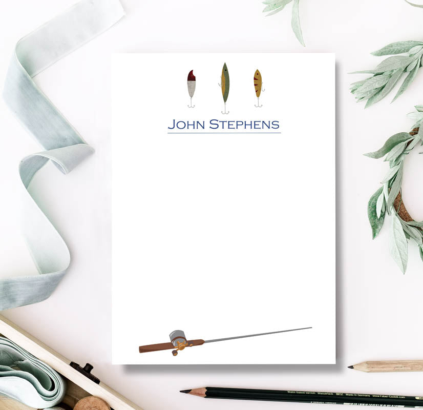 Fishing Personalized Notepad