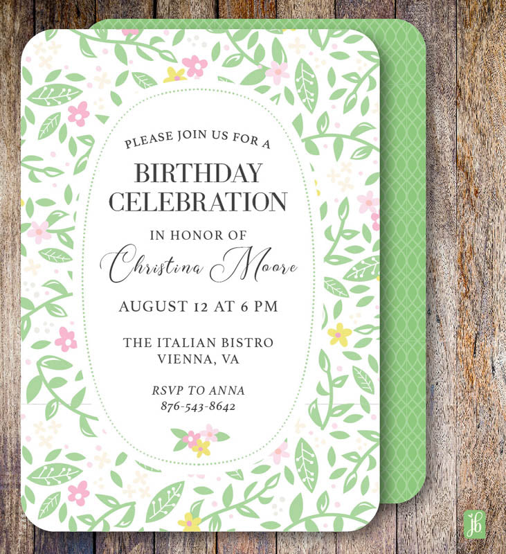 Garden Party Invite