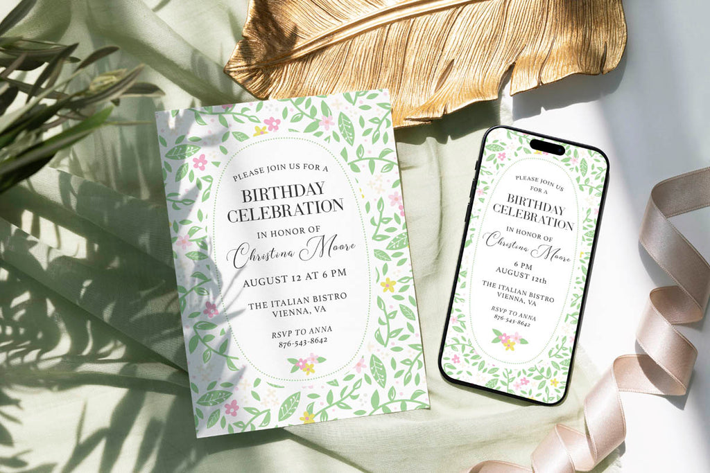 Garden Party Digital Invite