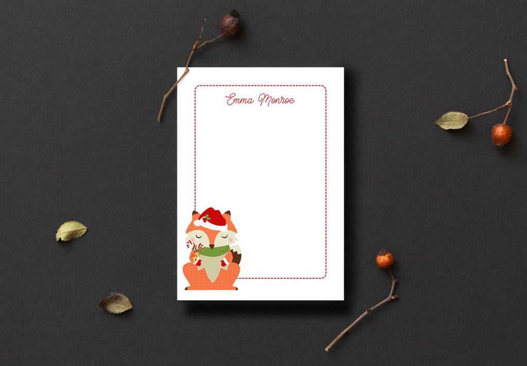Little Christmas Fox Notepad