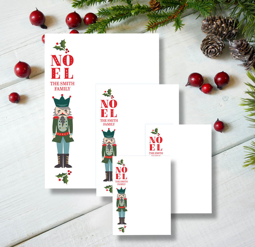 NOEL Nutcracker Note Pad Set