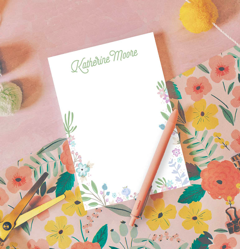 Pastel Posies Note Pad