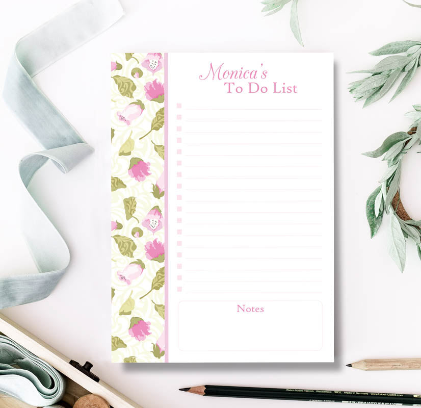 Pink Foxglove Note Pad