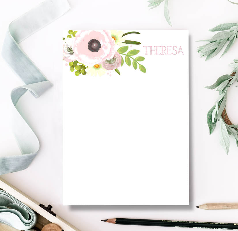 Pink Poppies Notepad