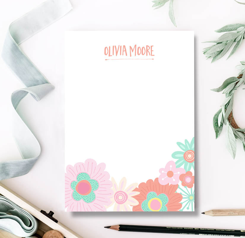 Posie Garden Floral Notepad