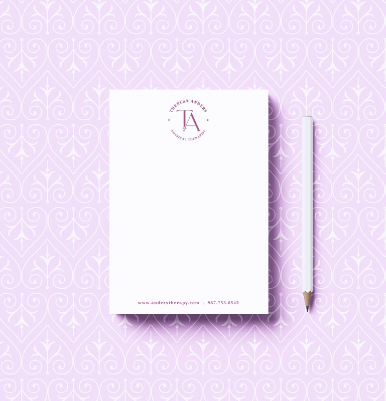 Monogram Notepad Personalized Notepads & Note Cards | Custom Name & Monogram | Note Pad ...