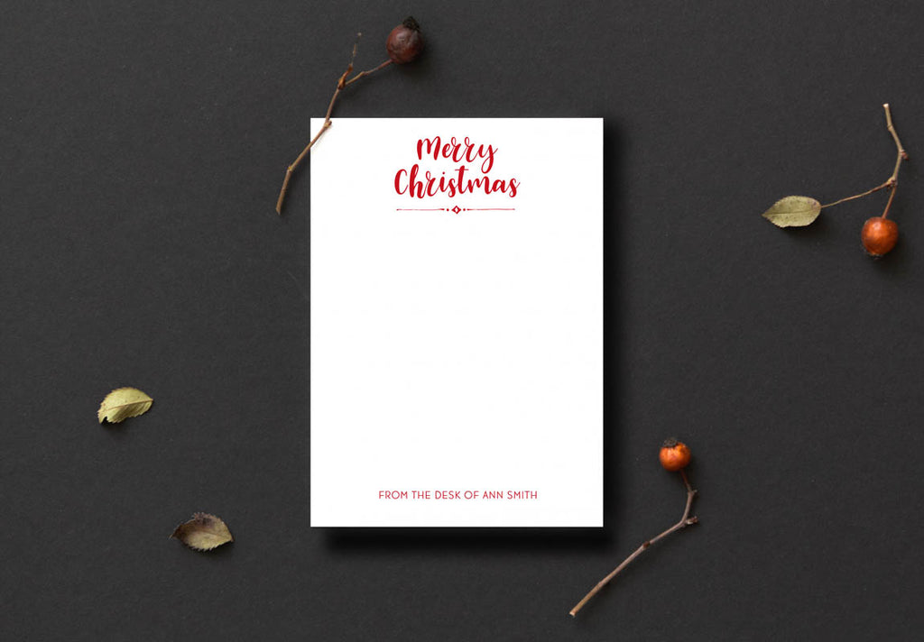 Merry Christmas Custom Notepad