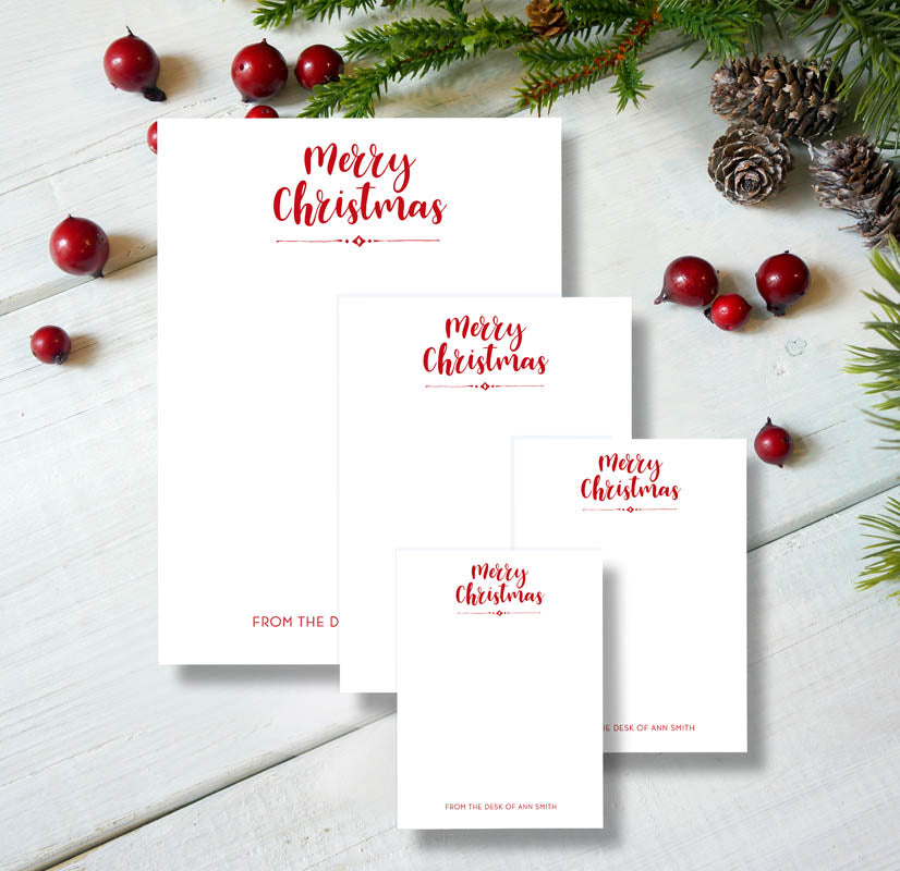 Merry Christmas Custom Notepad