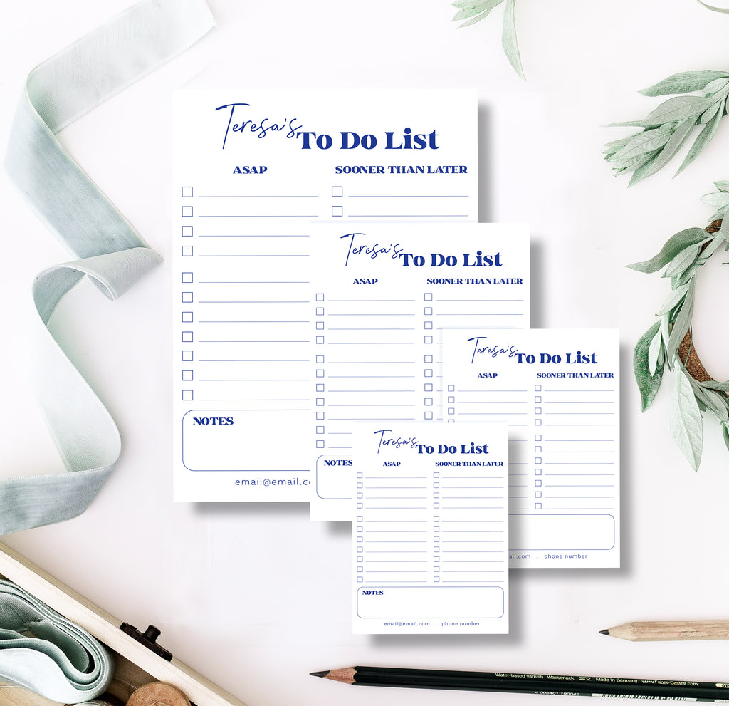 To Do List Custom Note Pad