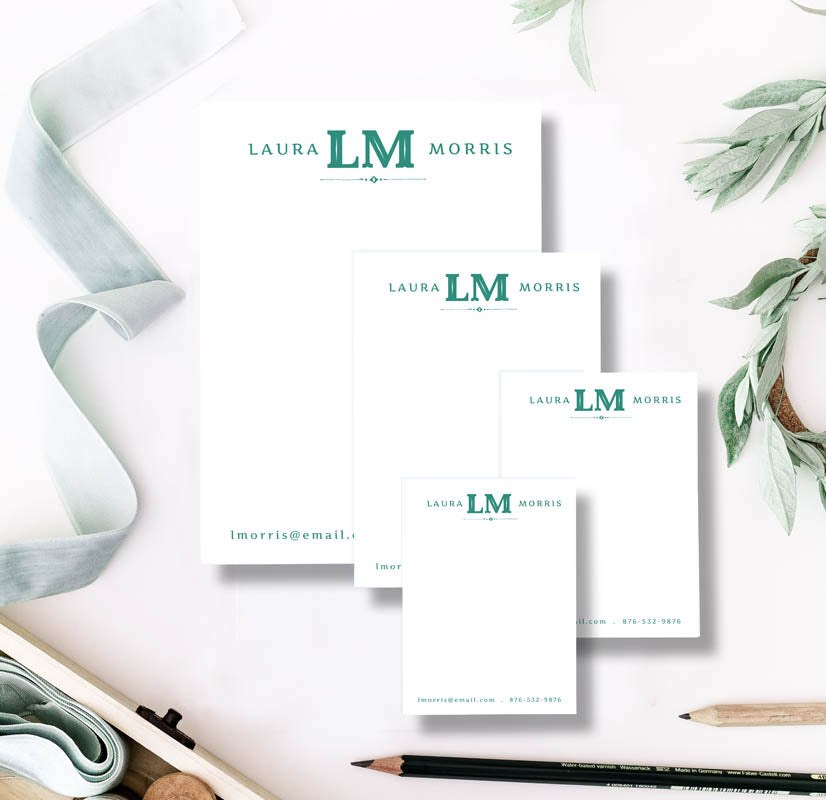 Two Letter Monogram Notepad