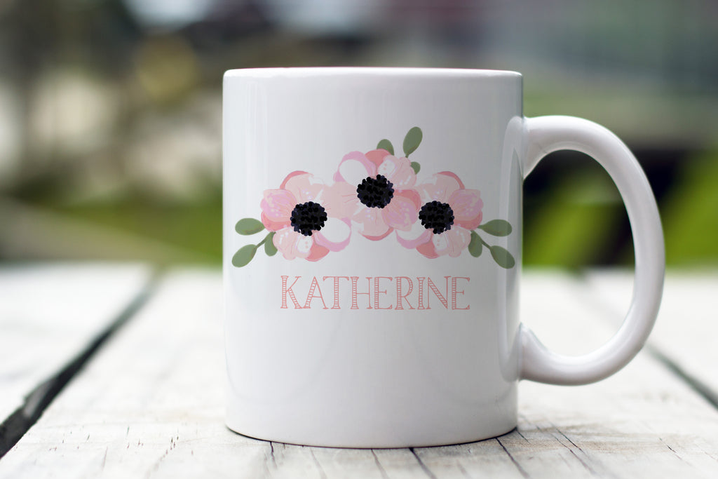 Three Poppies Custom Mug