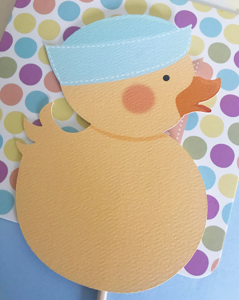 Boy Ducky Cupcake Toppers